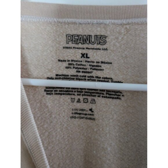 Peanuts Snoopy Camping in the Woods Sweatshirt Size XL Cowboy Western Knott's - Picture 4 of 5